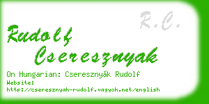 rudolf cseresznyak business card